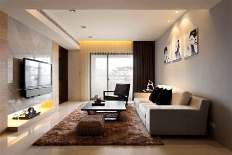Stylish white modern living room interior, home decor. Modern Minimalist Decor with a Homey Flow