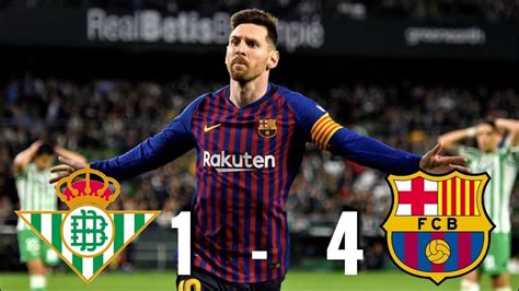 Lionel messi made a difference off the bench while trincao struck a brilliant goal to settle an absorbing game against real betis.catch the latest. Real Betis vs Barcelona 1-4, La Liga 2018/19 - MATCH ...