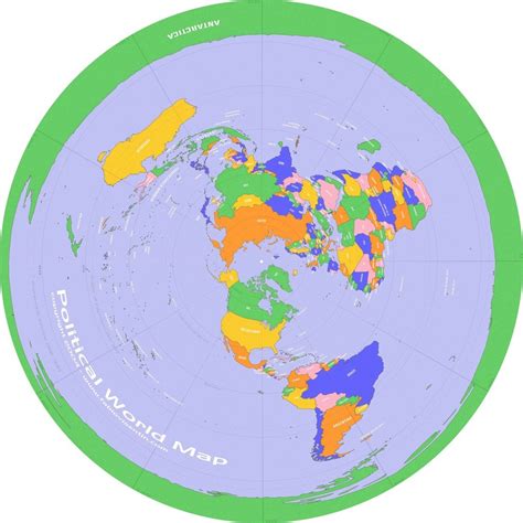 Flat Earth Map Of The World Map