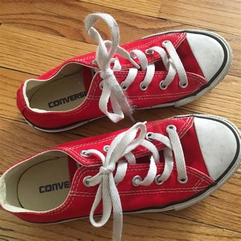 Converse Shoes Red Kids Converse Sneakers Like New Poshmark