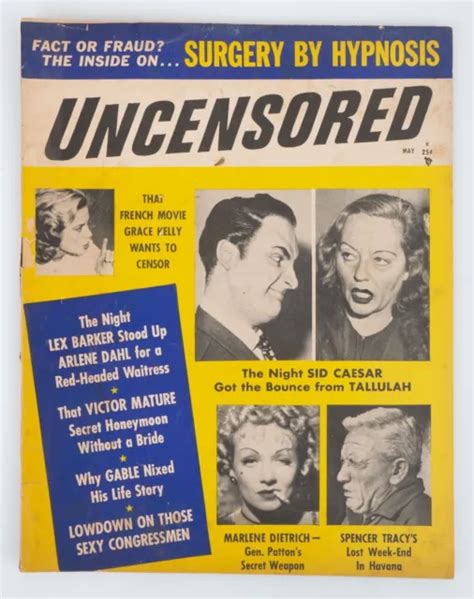 Uncensored Vintage Sleaze Scandal Magazine July Marilyn Monroe And