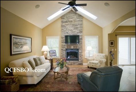 Creative ceiling decorating ideas that will make your 4. stone fireplace with cathedral ceiling | Vaulted ceiling ...