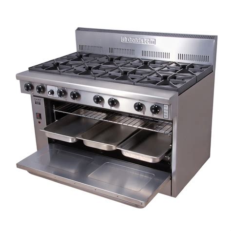 Double burner camping stoves plus a griddle. GOLDSTEIN Gas Oven Range 1220mm Wide - 8 Burners PF840 ...