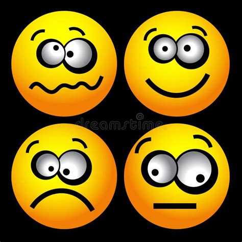 6 Smileys Different Emotions Free Stock Photos Stockfreeimages