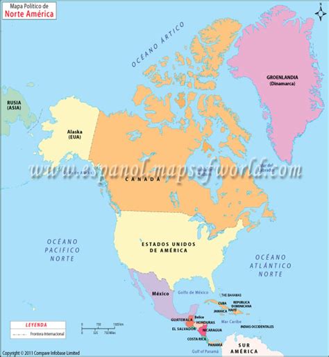 Mapa Politico De America Del Norte Mudo Mapa Mudo America Del Norte