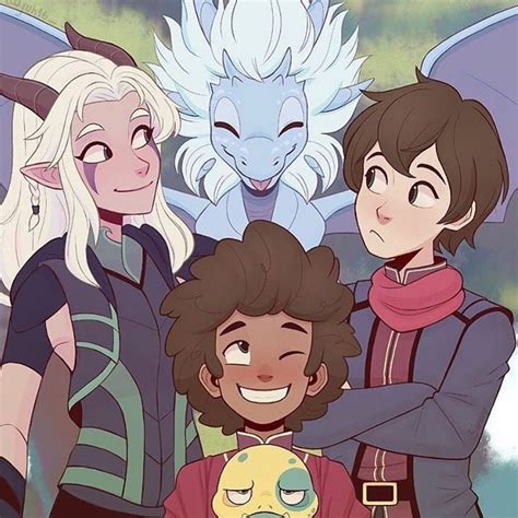 the dragon prince rayla ezran bait callum and zim dragon princess prince dragon rayla