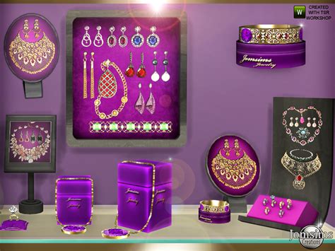 Sims 4 Ccs The Best Display And Jewelry Set By Jomsims