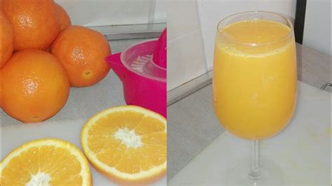 Homemade Freshly Squeezed Orange Juice Youtube