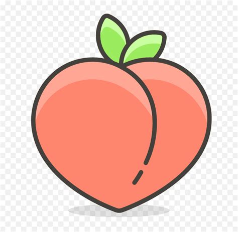 Peach Emoji Vector Transparent Peach Emoji Png Peaches Png Free