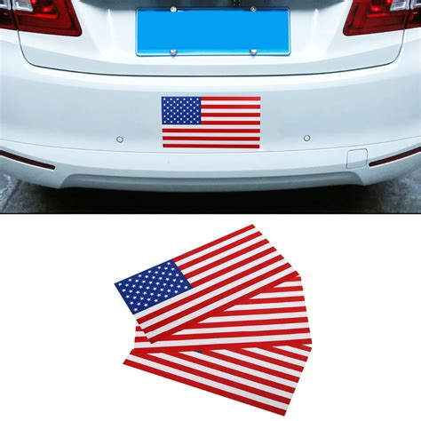 3pc Removable Magnetic United States Flag Decal America Flag Car