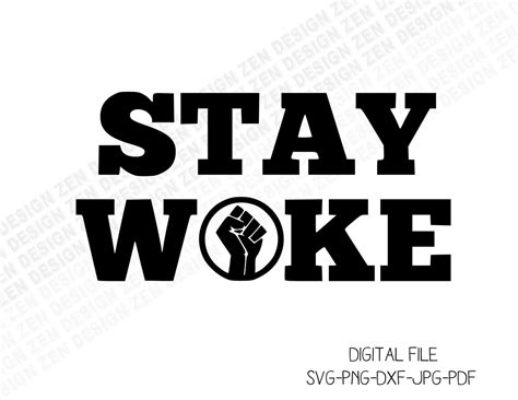 Stay Woke Svg Stay Woke Clipart Blm Svg Fist Svg Etsy Singapore