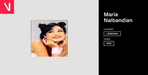 Maria Nalbandians Tracks Videos And Upcoming Events