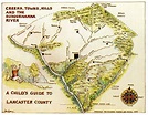 1978 map of Lancaster County’s creeks, towns, and hills – Uncharted ...