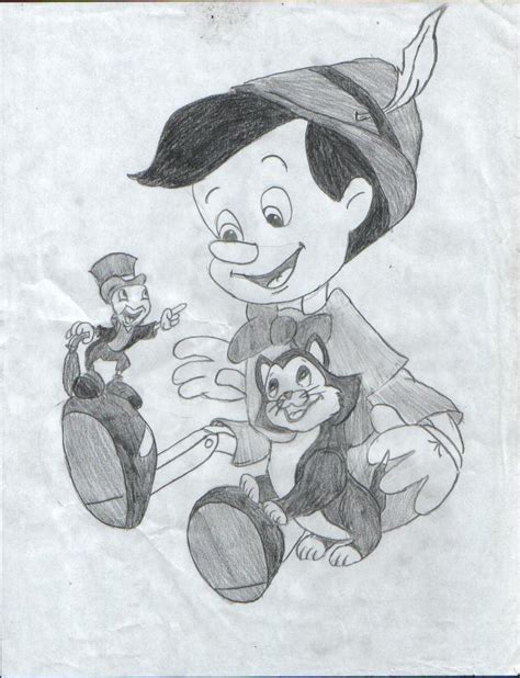 Pinocchio Drawing By Invisible2u On Deviantart