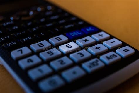 Key Number Six On The Keyboard Of A Scientific Calculator Stock Photo
