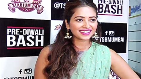 Tv Actress Asha Negi At Raqesh Bapat And Riddhi Dogra Pre Diwali Party