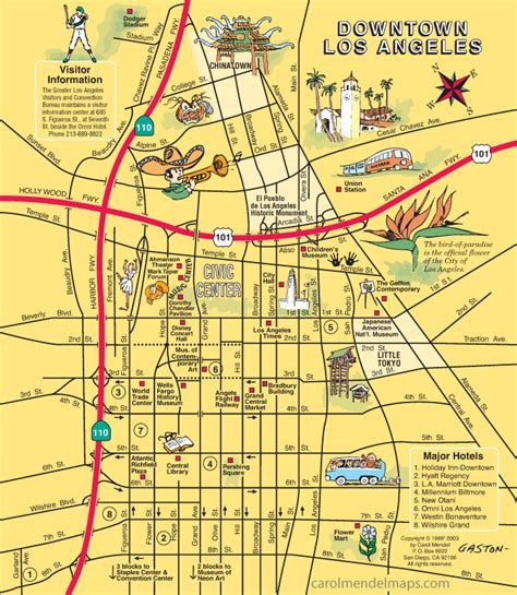 Illustrated Maps Of Los Angeles And Orange County