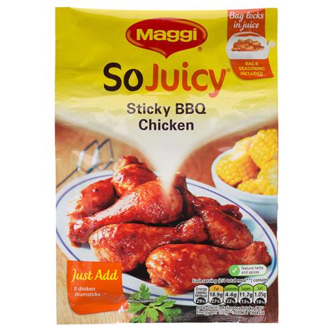 Maggi So Juicy Sticky Bbq Chicken 47g Seasoning Groceries Chicken