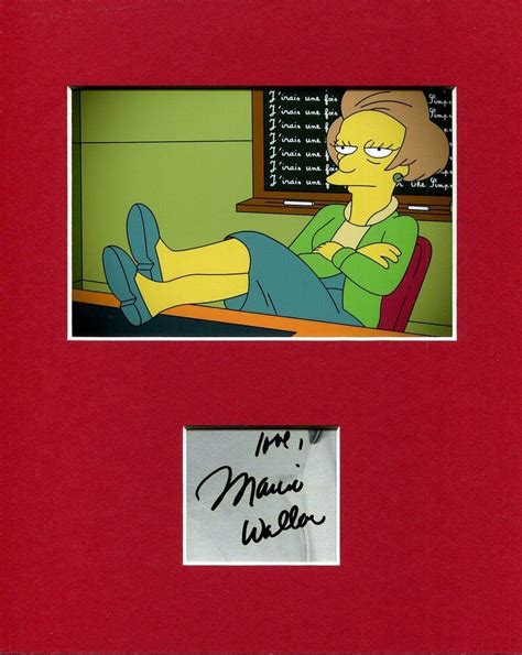 Marcia Wallace The Simpsons Edna Krabappel Voice Signed Autograph Photo