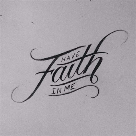 Showing faith in cursive font cos i gonna have faith. A little goes forever.