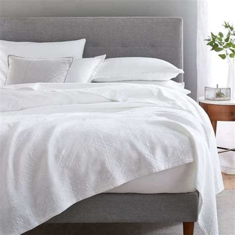 Organic Intricate Texture Bed Blanket West Elm Textured Blankets