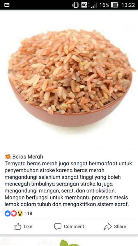 Ingat makanan yang ditawarkan selama beberapa bulan pertama adalah membantu. Beras Merah Dan Kurma Boleh Sembuhkan Stroke - Info ...