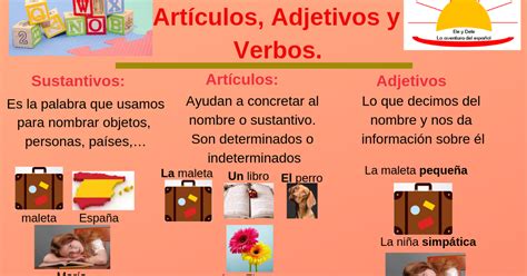 Paqui Aula Virtual De Español Sustantivos Artículos Adjetivos Y Verbos