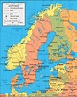 Svezia mappa - Svezia posizione sulla mappa (Europa del Nord - Europa)