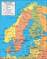 Svezia mappa - Svezia posizione sulla mappa (Europa del Nord - Europa)