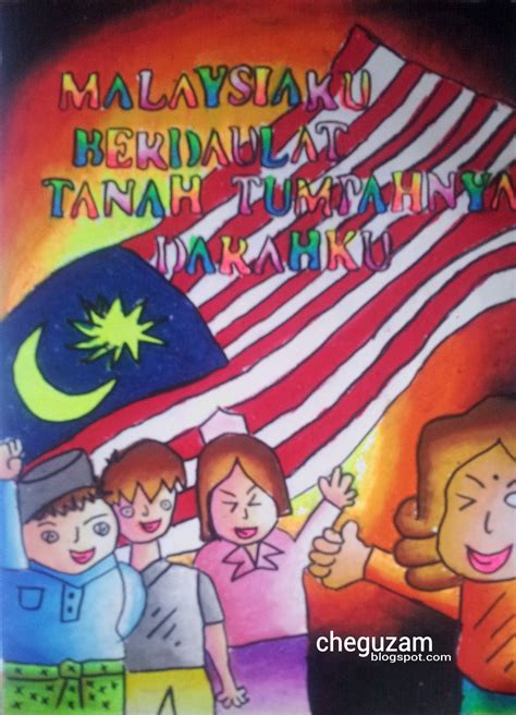 Lukisan Hari Kemerdekaan Sayangi Malaysiaku Poster Ke Vrogue Co