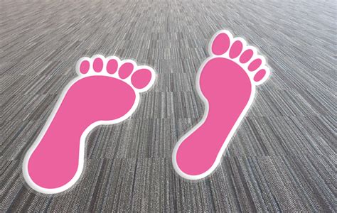 Indoor Large Footprint Floor Stickers Graphics