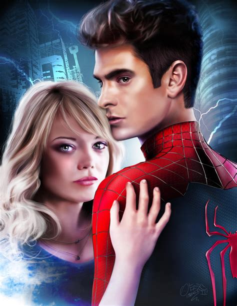 Peter And Gwen The Amazing Spiderman 2 By Isragz On Deviantart
