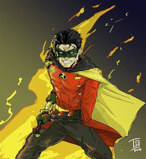 Damian Wayne Robin By Theodj On Deviantart