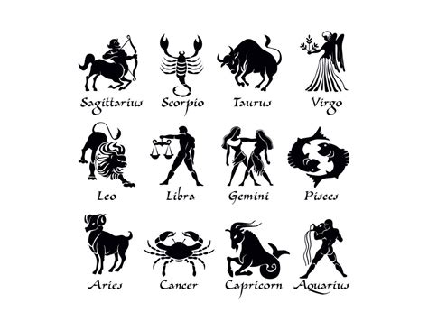 Zodiac Signs Svg Bundle Astrology Signs Svg Zodiac Symbols Svg Etsy