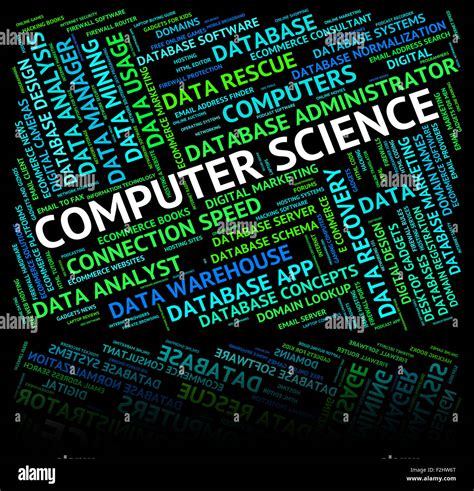 Computer Science Meaning Information Technology And Text Stock Photo