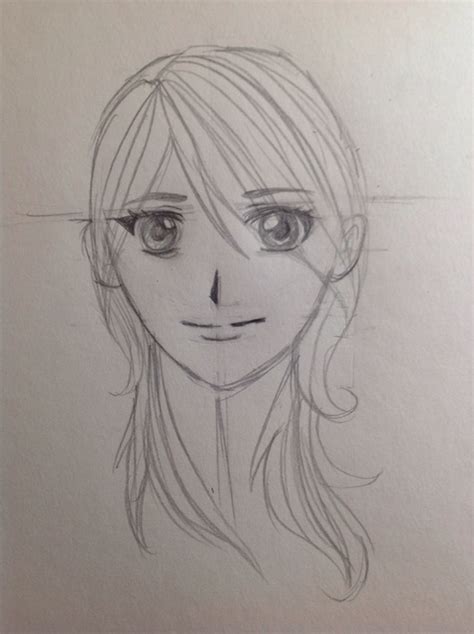 How To Draw A Female Manga Face Traditional Snapguide