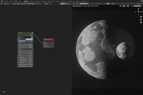 Procedural Moon Shader For Blender Eevee