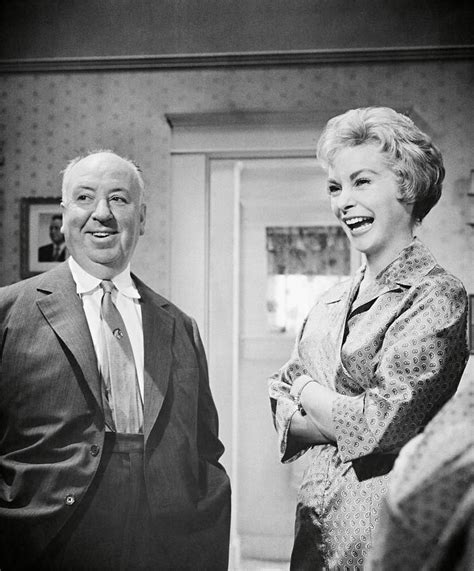 Alfred Hitchcock And Janet Leigh In Psycho 1960 Photograph By Album