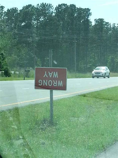 When This Sign Gave Up Clean Funny Irony Funny Road Signs Funny