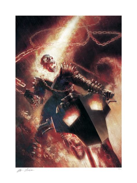 Ghost Rider Ghost Rider Fine Art Print By Marco Mastrazzo And