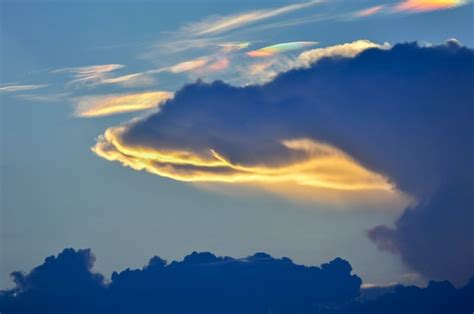 Premium Photo Fire Rainbow Cloud Phenomenon Is A Natural Phenomenon