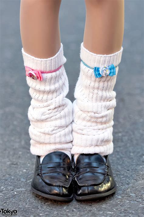 Harajuku Girls W Twintails Oversized Sweatshirts Loose Socks And Cute