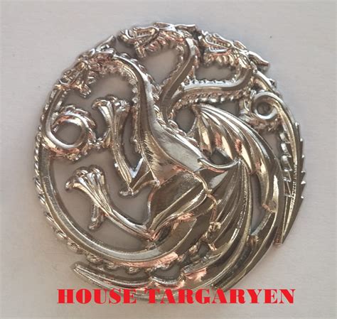 House Targaryen 3d Pin Game Of Thrones Etsy