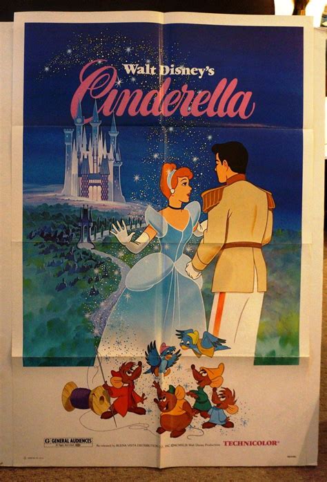 Cinderella Original Movie Poster One Sheet Walt Etsy Disney Movie