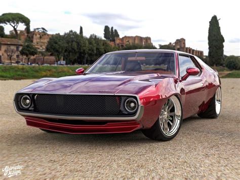 Amc Javelin Looks Bad To The Bone With Shorter Nose And Hellcat Engine