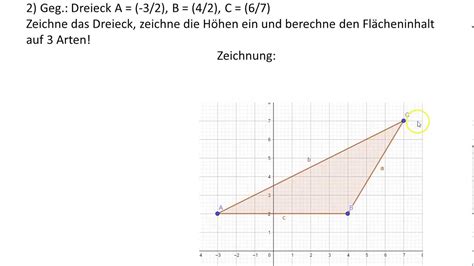 Der Flächeninhalt Des Allgemeinen Dreiecks Youtube