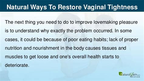Natural Ways To Restore Vaginal Tightness And Improve Lovemaking Pleasure