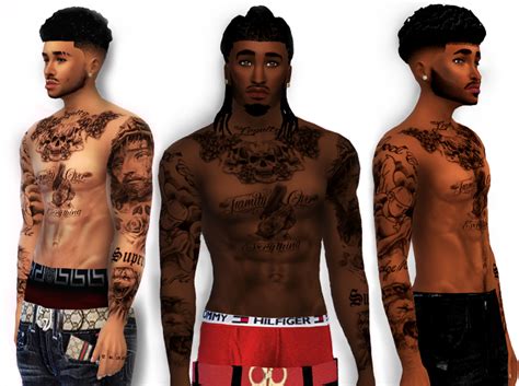 Have you ever wanted to create sims with distinct features ? XxBLACKSIMS Tattoos - THE SIMS 4 CC CAS | Sims 4 black ...