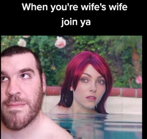 Using A Real Pool Photo Of My Wife And I Looking At Our Bi Wife Enter The Pool Just Added The