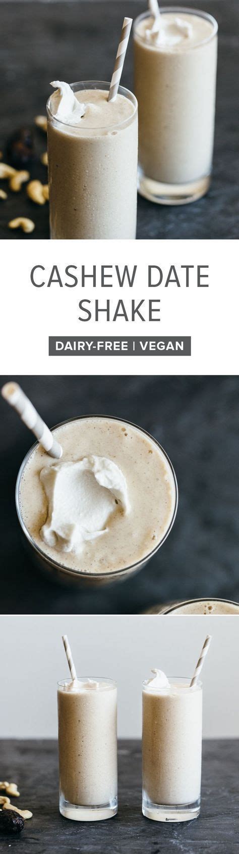 Dairy Free Vegan Paleo Cashew Date Shake Inspired By The Classic